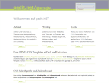 Tablet Screenshot of gedit.net